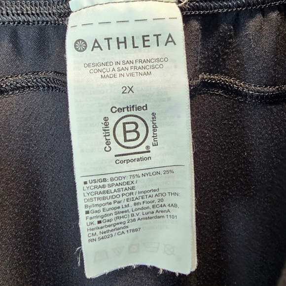 Athleta Salutation Jogger Pants Black High-Rise Lounge Activewear Size 2X Cozy - Picture 13 of 13